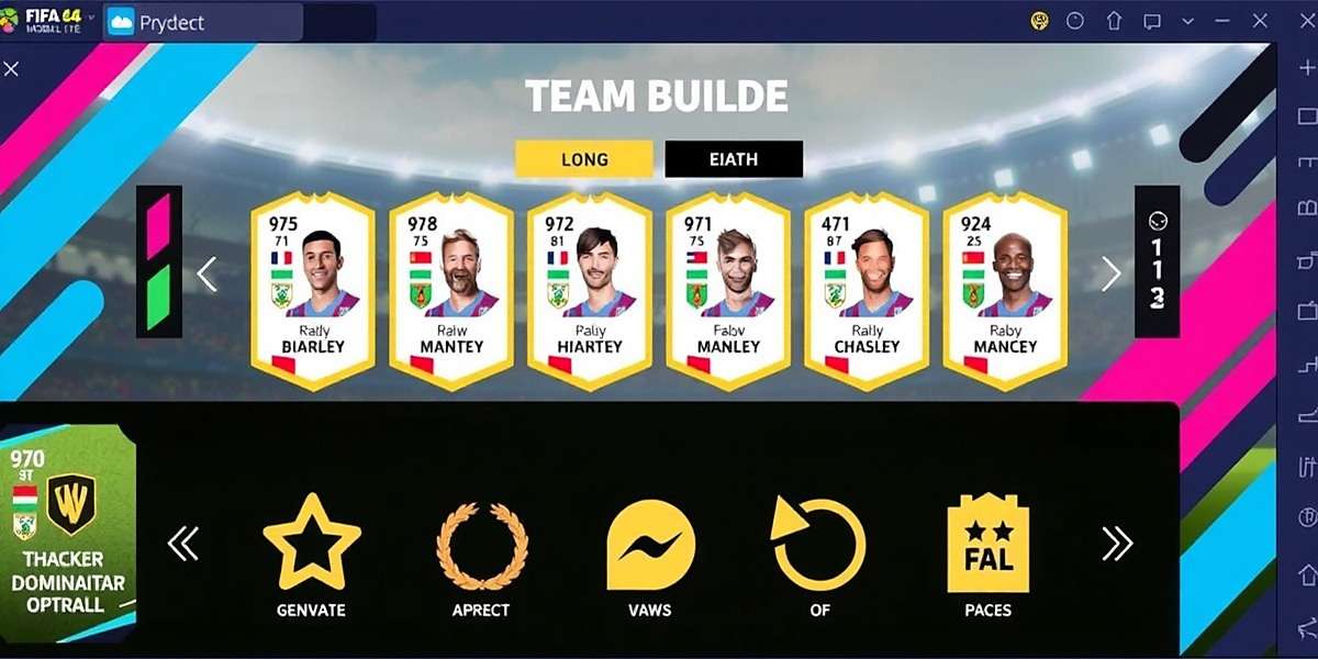FIFA Mobile Dominator Team Building FIFA Mobile Dominator team building interface showing player cards